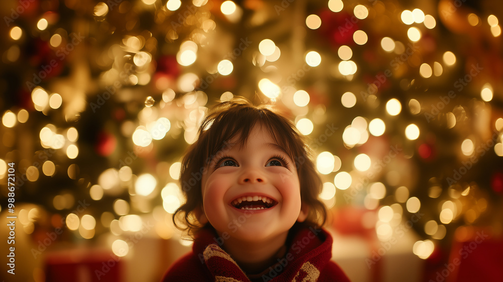 A young child is smiling and looking at the camera A young child is smiling and looking at the camera