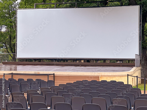 Cinema en plein air - Ecran blanc
