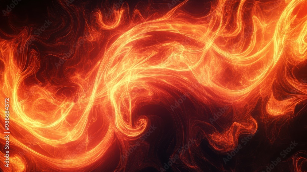 swirling flames forming intricate shapes or patterns on a bright, dark background swirling flames forming intricate shapes or patterns on a bright, dark background