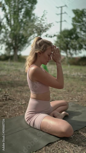 Woman doing yoga