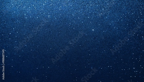 Abstract blue background with sparkling glittering lights creating a festive mood