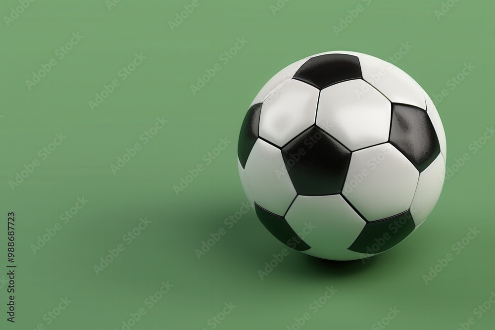 Dynamic Soccer Ball on Plain Background. Exciting sports concept Dynamic Soccer Ball on Plain Background. Exciting sports concept