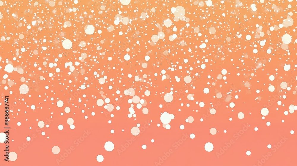 Sparkling Confetti on Vibrant Peach Background Sparkling Confetti on Vibrant Peach Background