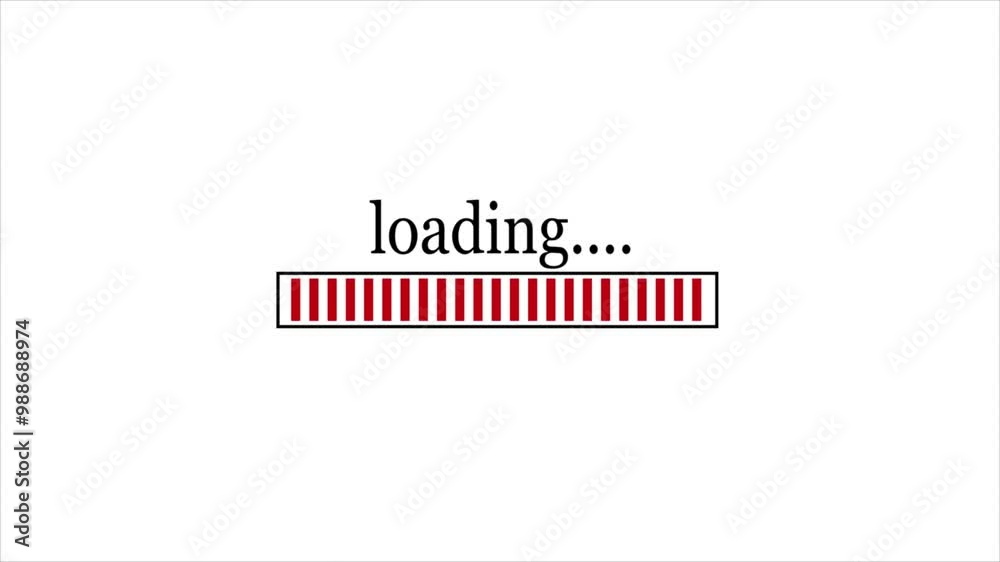 loading bar animation isolated on a white background. loading bar animation isolated on a white background.