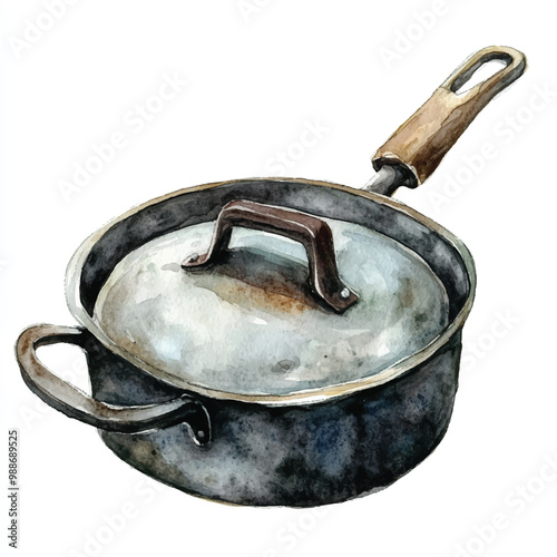 iron watercolor clipart illustration isolate
