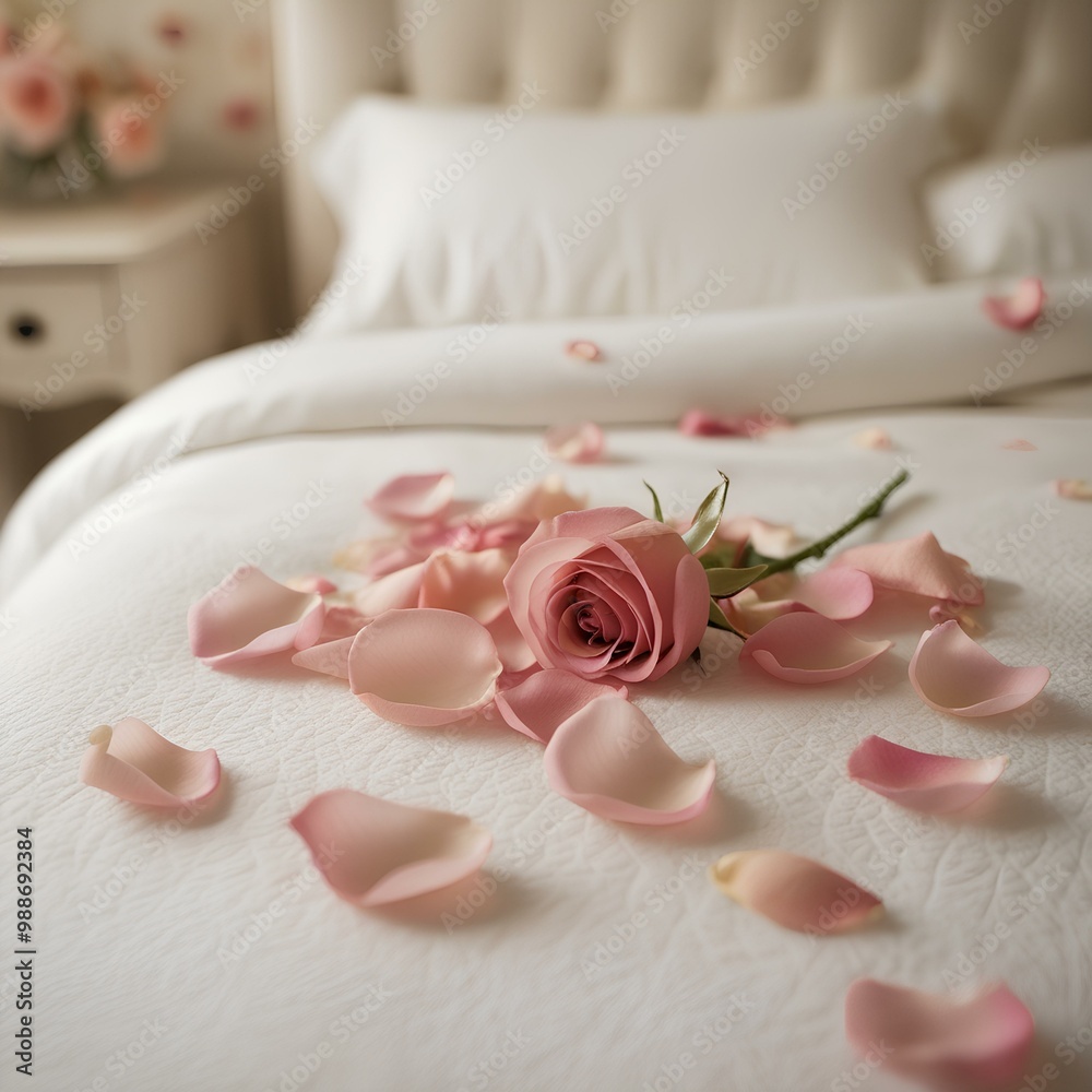 pink rose and wedding rings pink rose and wedding rings