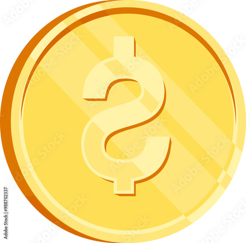 Gold Coin Isolated
