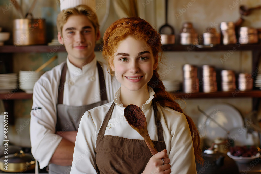 Obraz premium Chocolate production, luxury confectionery created with generative AI