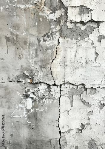 Vintage cement wall, weathered texture, subtle cracks, soft gray tones