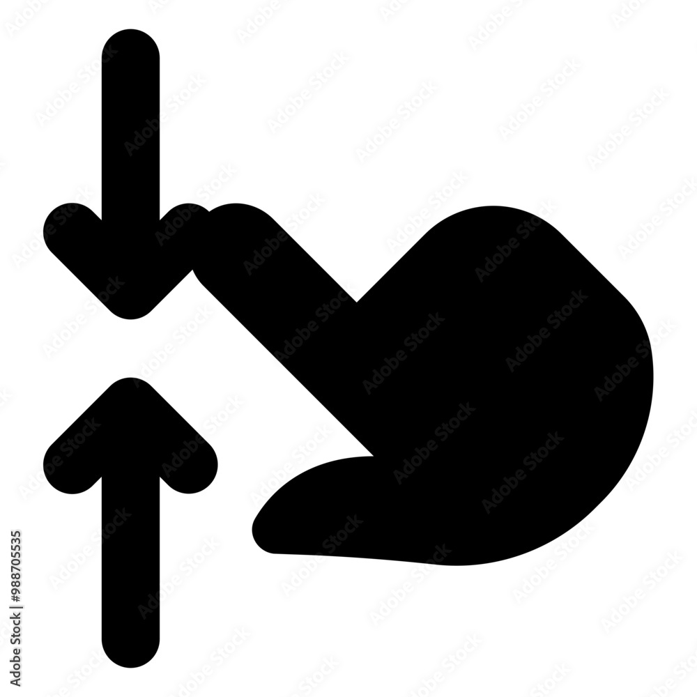 Zoom Out Gesture Icon Zoom Out Gesture Icon