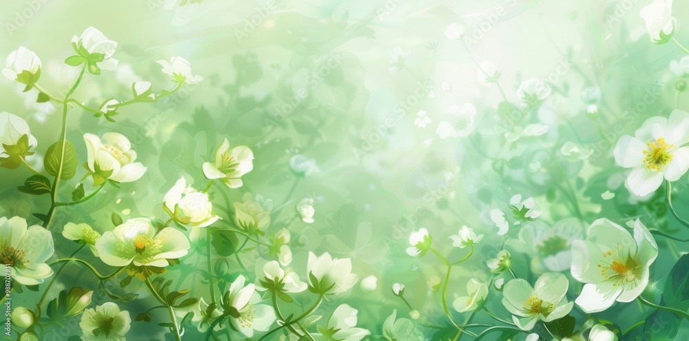 March in Bloom. Spring flower wallpaper concept March in Bloom. Spring flower wallpaper concept