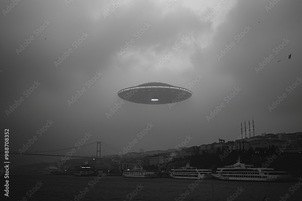 Perfect for science fiction and extraterrestrial themed projects generative AI image Perfect for science fiction and extraterrestrial themed projects generative AI image