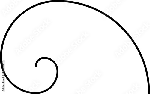Fibonacci Spiral With Nautilus Shape