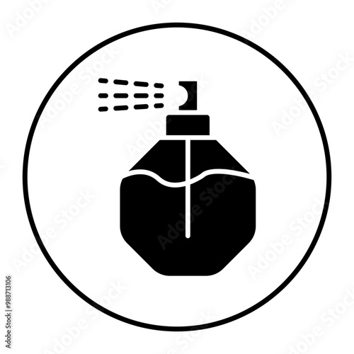 Perfume vector icon. Can be used for Skincare iconset.