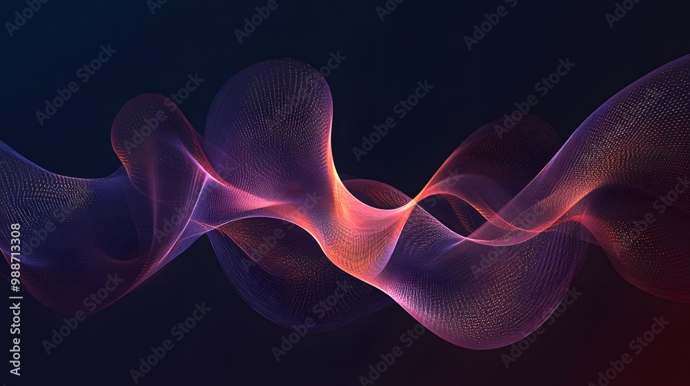 Fototapeta premium A visual exploration of De Casteljau's algorithm in action, showing how a recursive process evaluates a Bezier curve with varying parameter values