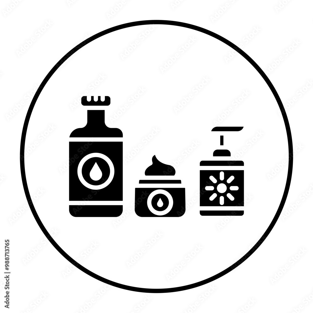 Cosmetics vector icon. Can be used for Skincare iconset. Cosmetics vector icon. Can be used for Skincare iconset.
