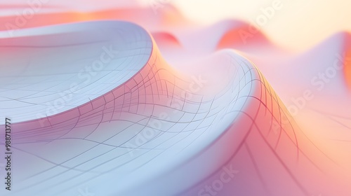 A detailed illustration of curve continuity in Bezier curves, featuring G0, G1, and G2 continuity transitions to demonstrate different levels of smoothness between curve segments photo