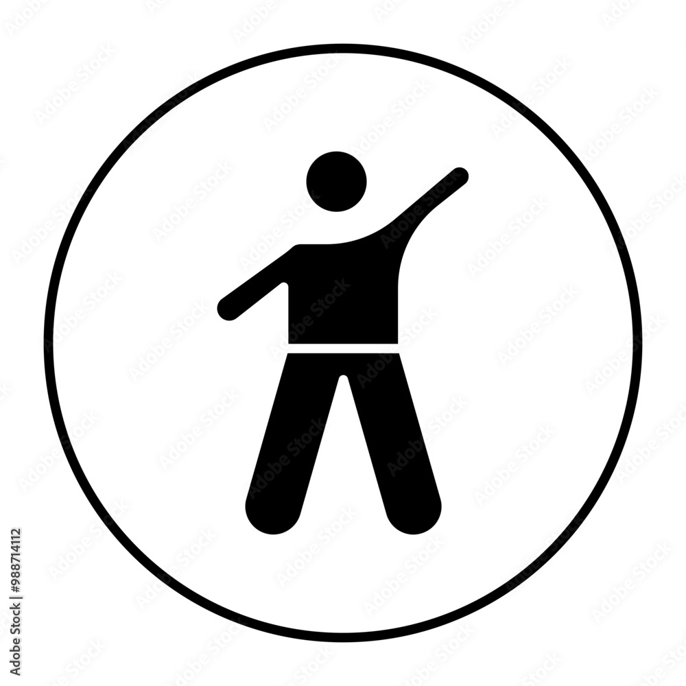 Stretching Arms vector icon. Can be used for Comfort iconset. Stretching Arms vector icon. Can be used for Comfort iconset.