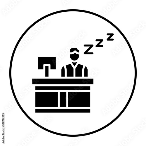 Lazy vector icon. Can be used for Comfort iconset.