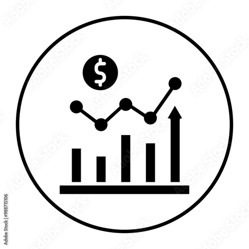 Growing a Business vector icon. Can be used for Home Based Business iconset.