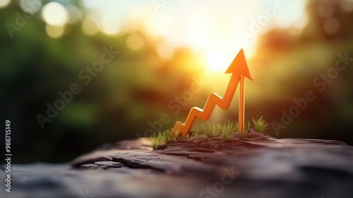 A chart showing a steady upward trend, representing sustained growth and progress driven by crucial factors.