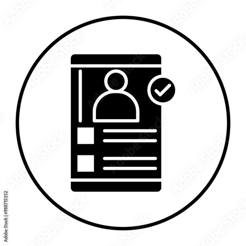Task Organization App vector icon. Can be used for Home Based Business iconset.