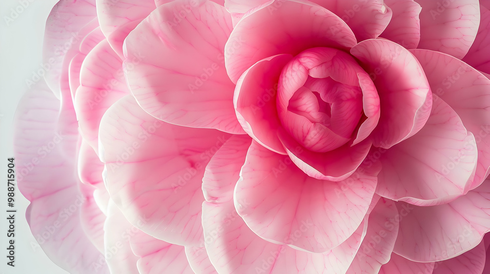 Fototapeta premium Delicate Pink Flower Petals: A Close-Up Macro Photography