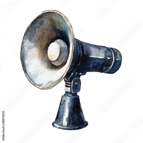 Speaker watercolor clipart illustration isolate