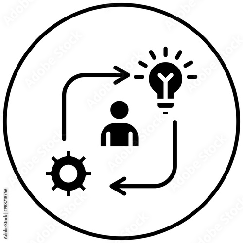 Initiative vector icon. Can be used for Personality Traits iconset.