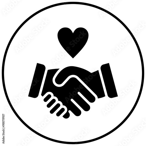 Respect vector icon. Can be used for Leadership iconset.