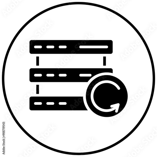 Network Data Recovery vector icon. Can be used for Networking iconset.