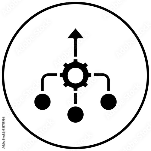 Consolidation vector icon. Can be used for Business Analytics iconset.