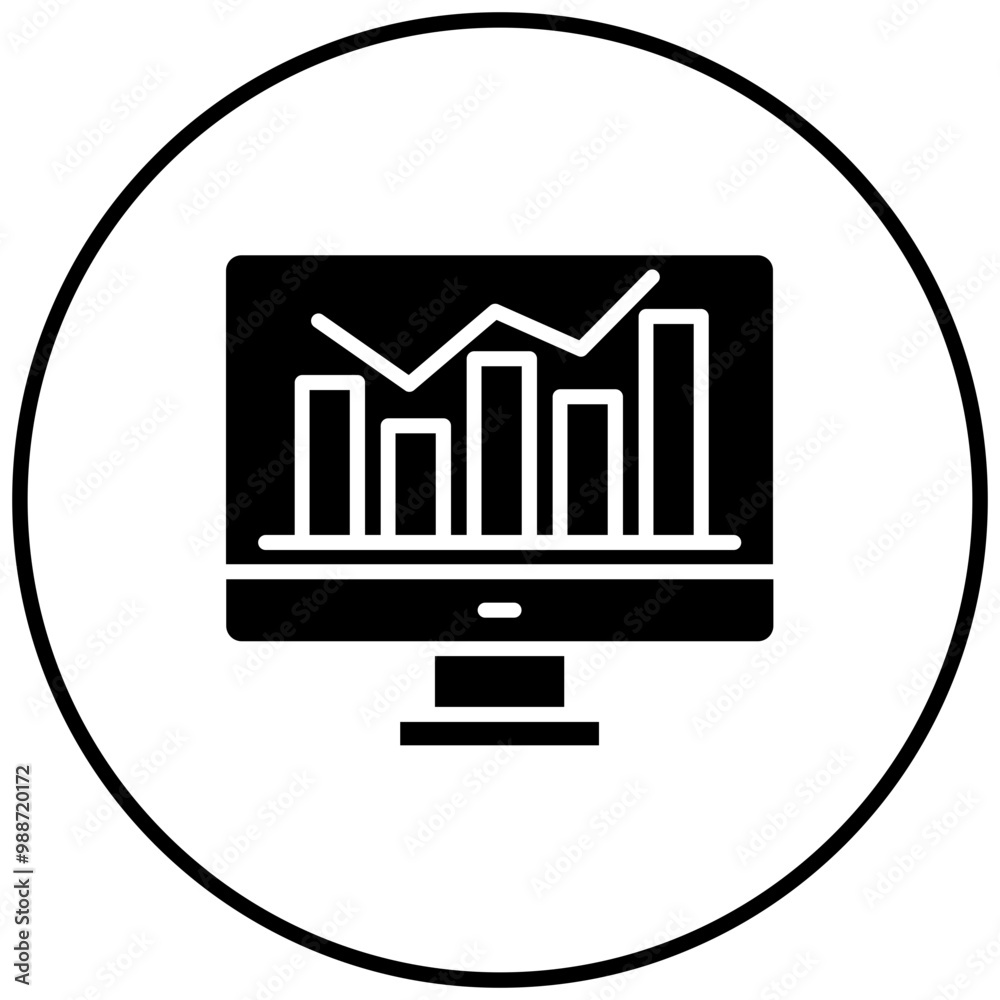 Monitoring vector icon. Can be used for Business Analytics iconset. Monitoring vector icon. Can be used for Business Analytics iconset.
