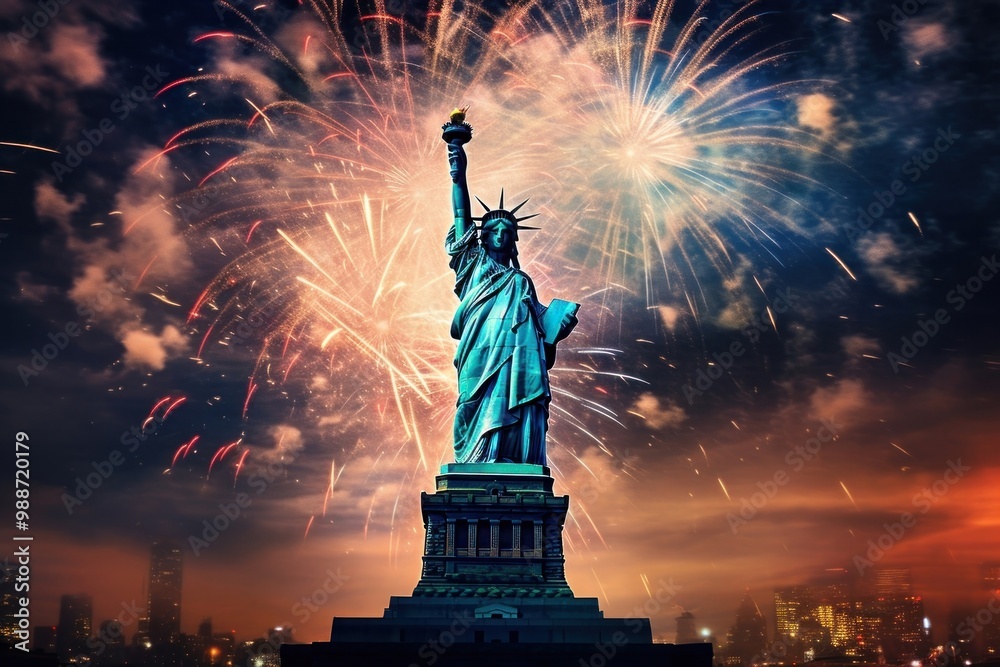 Fototapeta premium PNG Fireworks sculpture landmark statue.