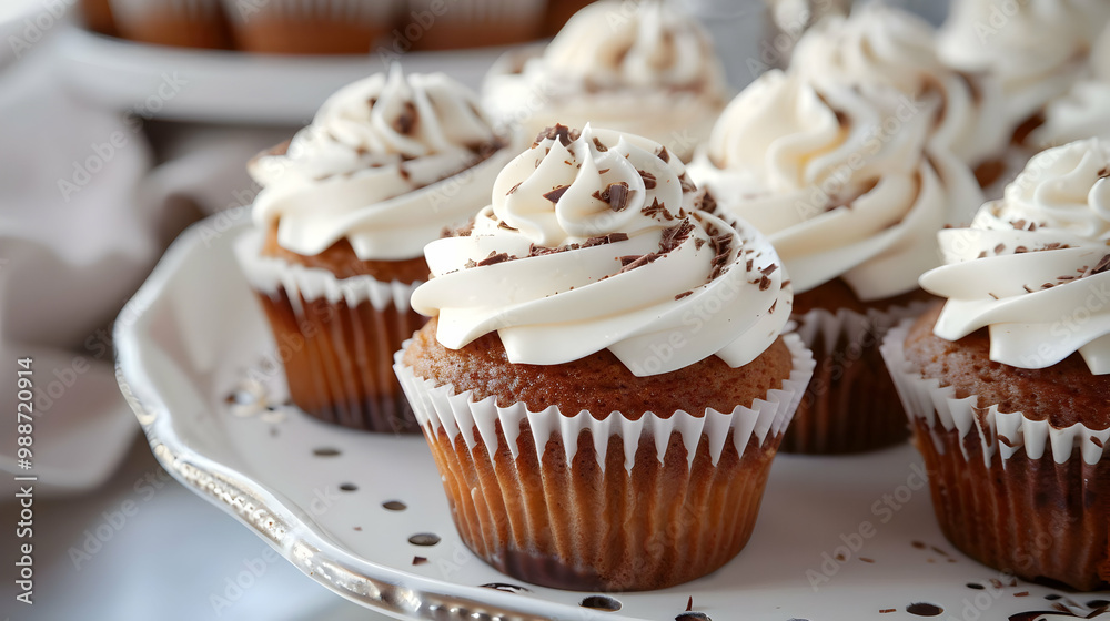 Delicious Vanilla Cupcakes with Chocolate Frosting Delicious Vanilla Cupcakes with Chocolate Frosting