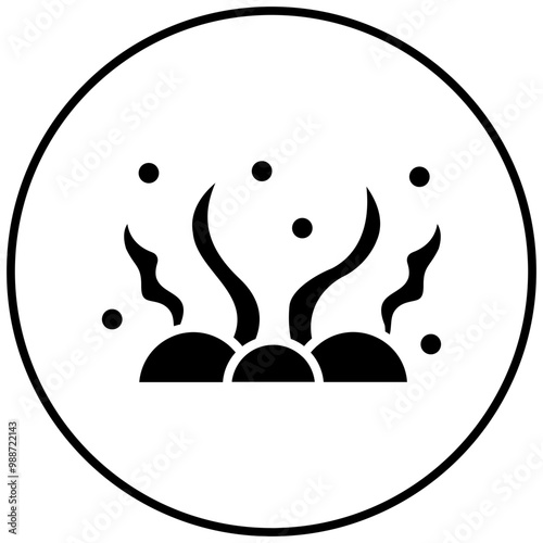 Seaweed vector icon. Can be used for Coastline iconset.