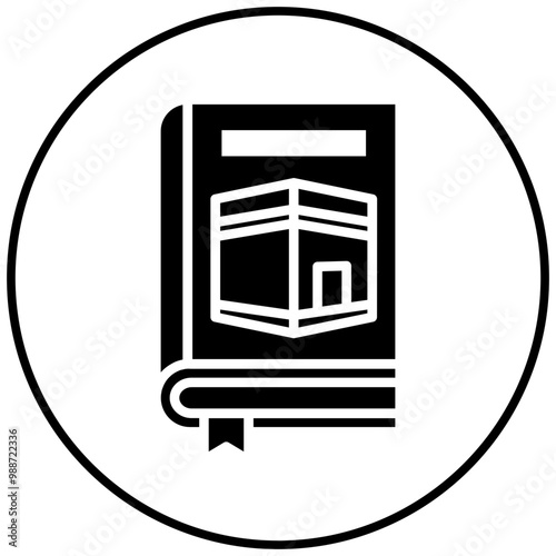 Guidance Booklet vector icon. Can be used for Hajj Pilgrimage iconset.