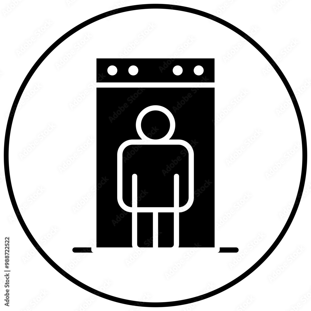 Security Check vector icon. Can be used for Hajj Pilgrimage iconset. Security Check vector icon. Can be used for Hajj Pilgrimage iconset.