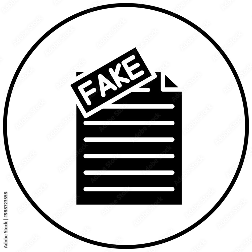 Fake Evidence vector icon. Can be used for Corruption iconset. Fake Evidence vector icon. Can be used for Corruption iconset.