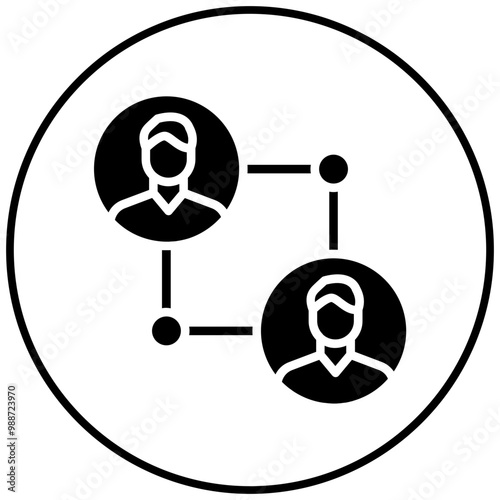 Contact Tracing vector icon. Can be used for Infectious Diseases iconset.