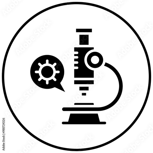 Pathogen Microscope vector icon. Can be used for Infectious Diseases iconset.