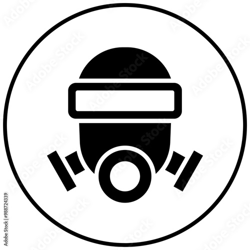 Respiratory Mask vector icon. Can be used for Infectious Diseases iconset.