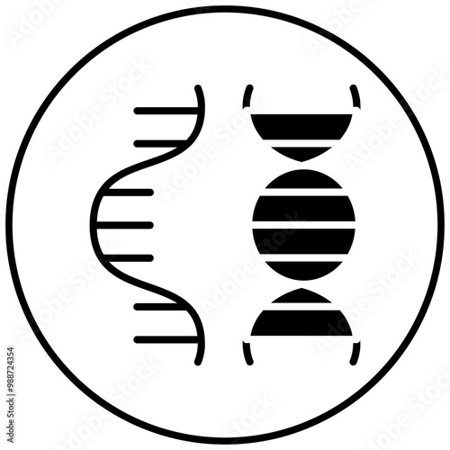 Viral RNA Strand vector icon. Can be used for Infectious Diseases iconset.