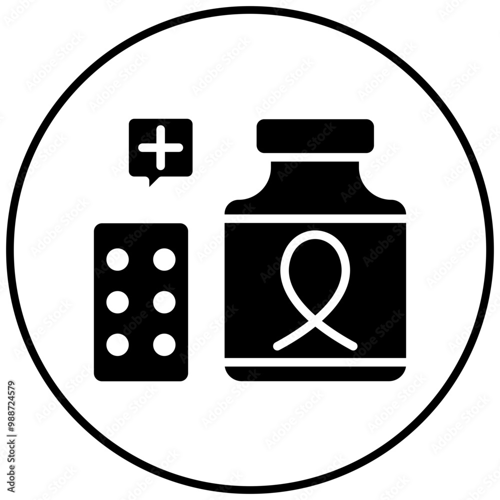Cancer Treatment vector icon. Can be used for Chemotherapy iconset. Cancer Treatment vector icon. Can be used for Chemotherapy iconset.