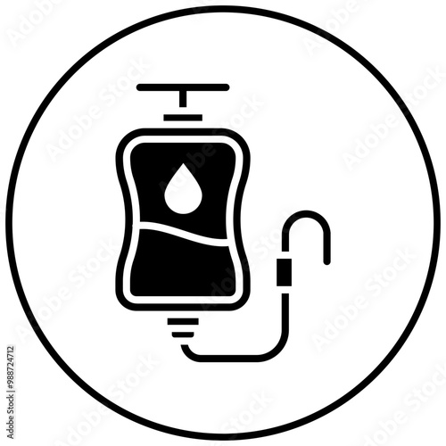 Chemotherapy Infusion vector icon. Can be used for Chemotherapy iconset.