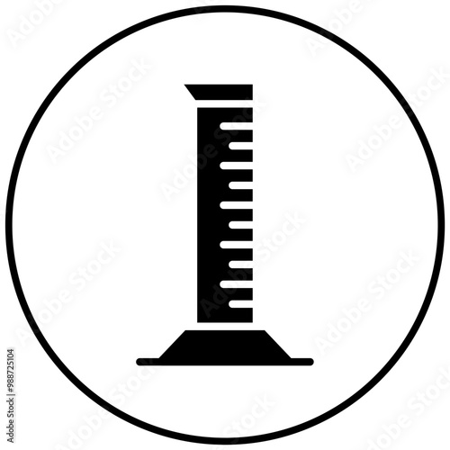 Graduated Cylinder vector icon. Can be used for Lab iconset.