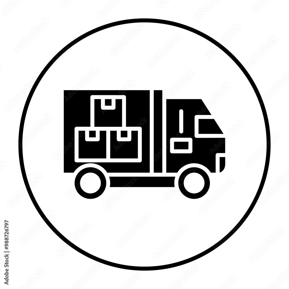 Lorry vector icon. Can be used for Warehouse iconset. Lorry vector icon. Can be used for Warehouse iconset.