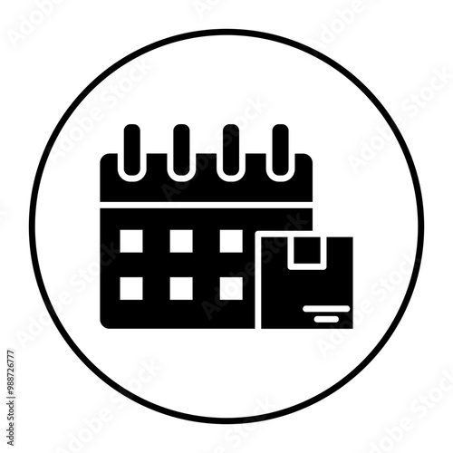 Delivery Date vector icon. Can be used for Warehouse iconset.