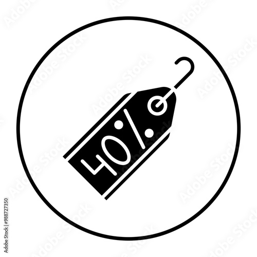 Discount Tag vector icon. Can be used for Supermarket iconset.