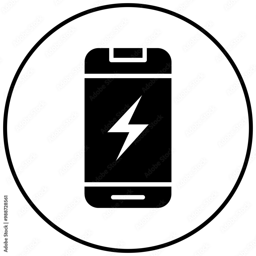Smartphone Charger vector icon. Can be used for Battery and Power iconset.